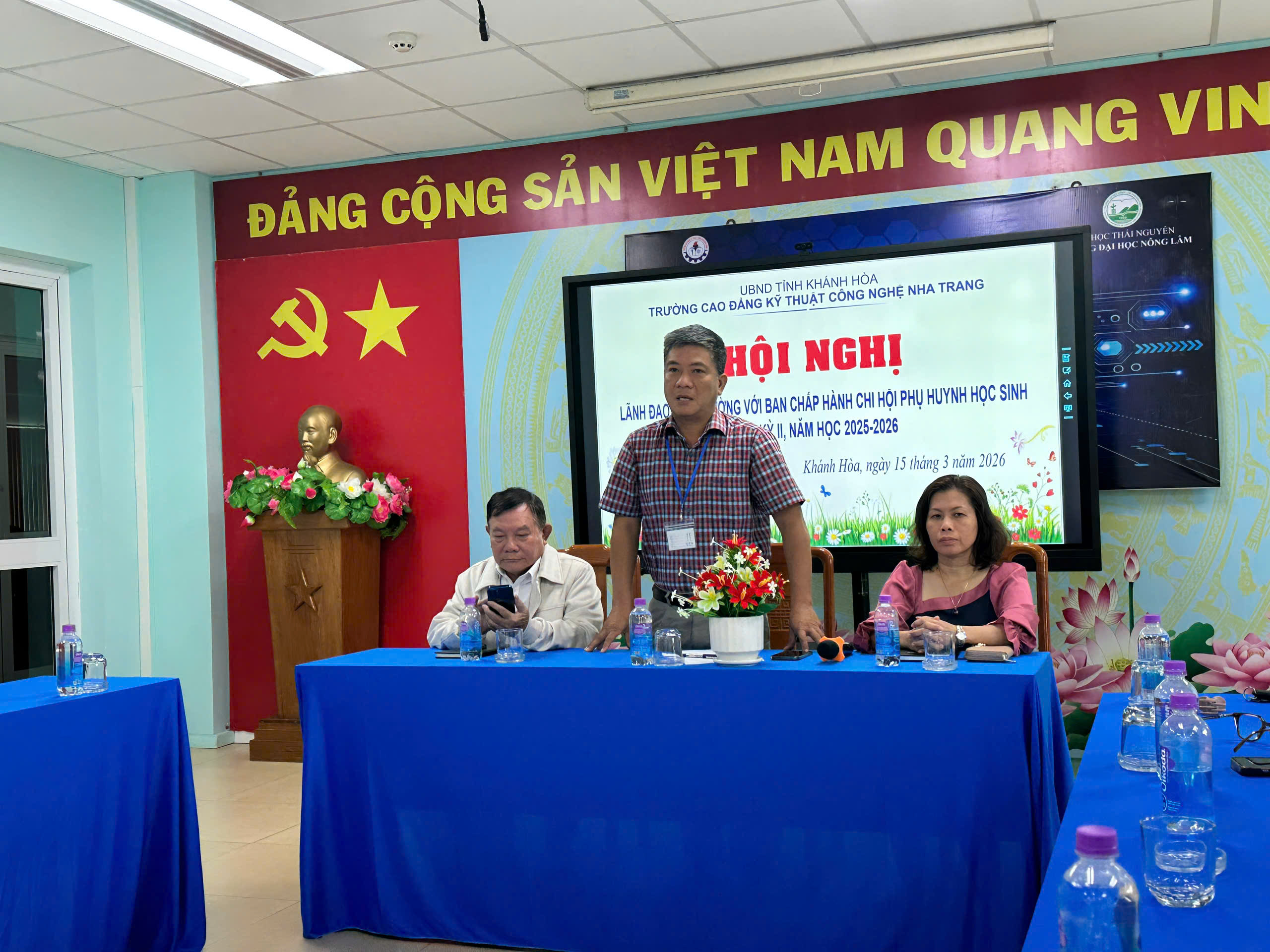 HỘI NGHỊ LÃNH ĐẠO NHÀ TRƯỜNG VỚI BAN CHẤP HÀNH CHI HỘI  PHỤ HUYNH HỌC SINH HỌC KỲ II, NĂM HỌC 2025 – 2026